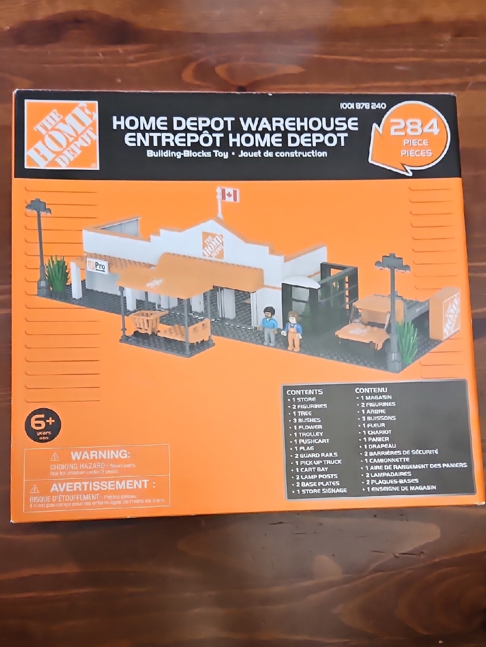 Home Depot Storefront Building-Blocks Toy - Orange/White/Black